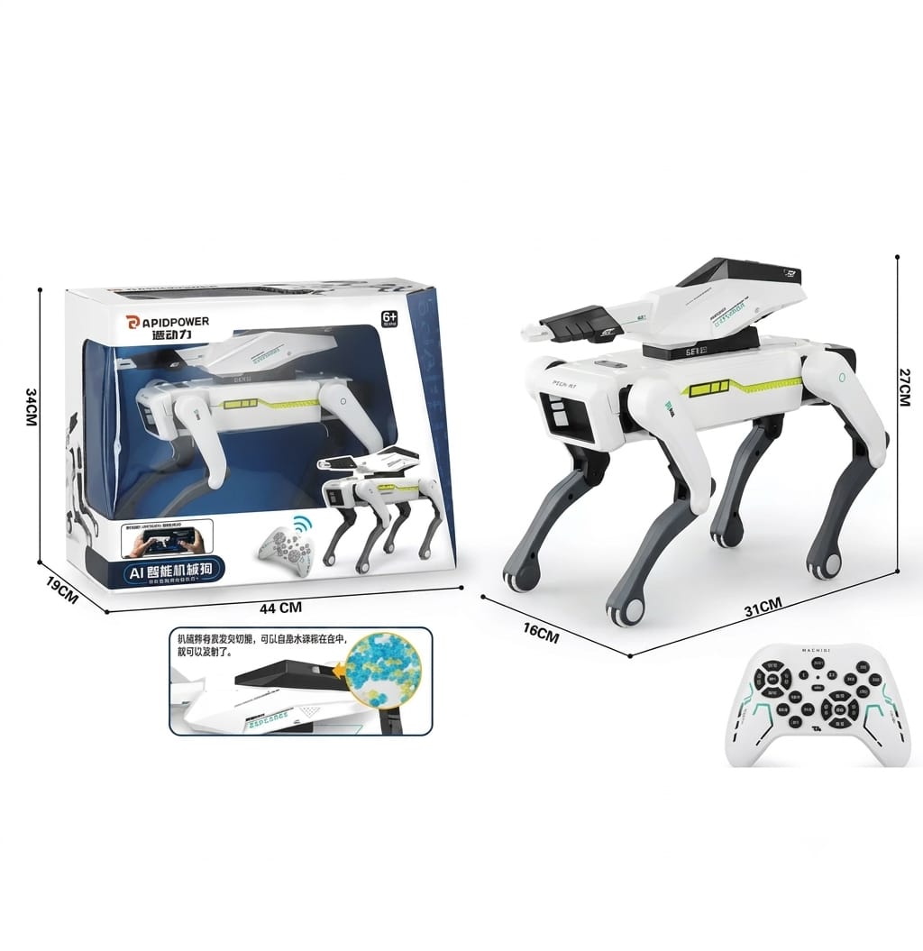 Smart AI Robot Dog Toy for Kids – Voice Control, Dancing, Yoga, Patrol & Interactive Learning