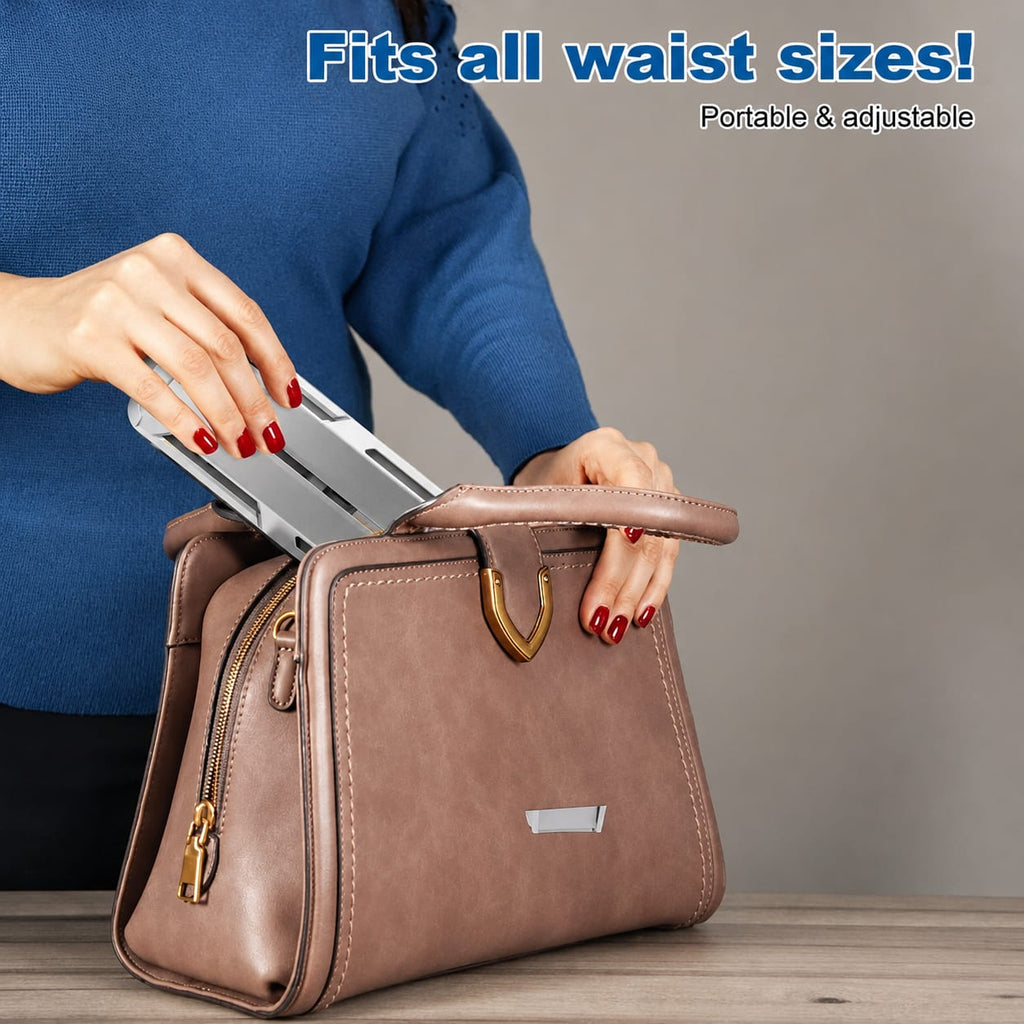 F79 Cooling Belt Fan – Rechargeable Wearable Waist Fan with 5 Turbo Fans, Portable Personal Cooling Fan for Outdoor Work, Running & Hiking