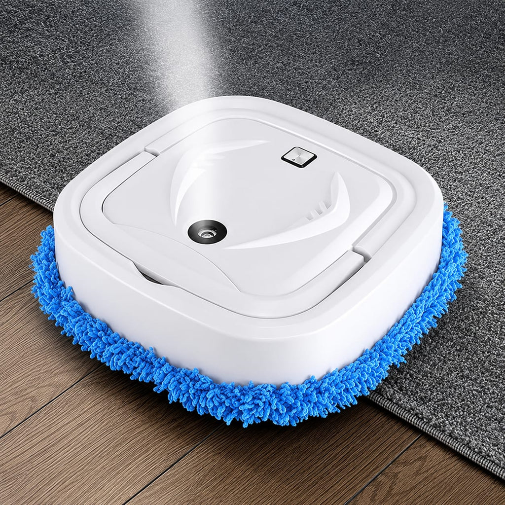 3-in-1 Smart Robot Vacuum Cleaner – Automatic Sweeping & Mopping with Reusable Microfiber Mop Pads for Hardwood, Tile & Marble Floors