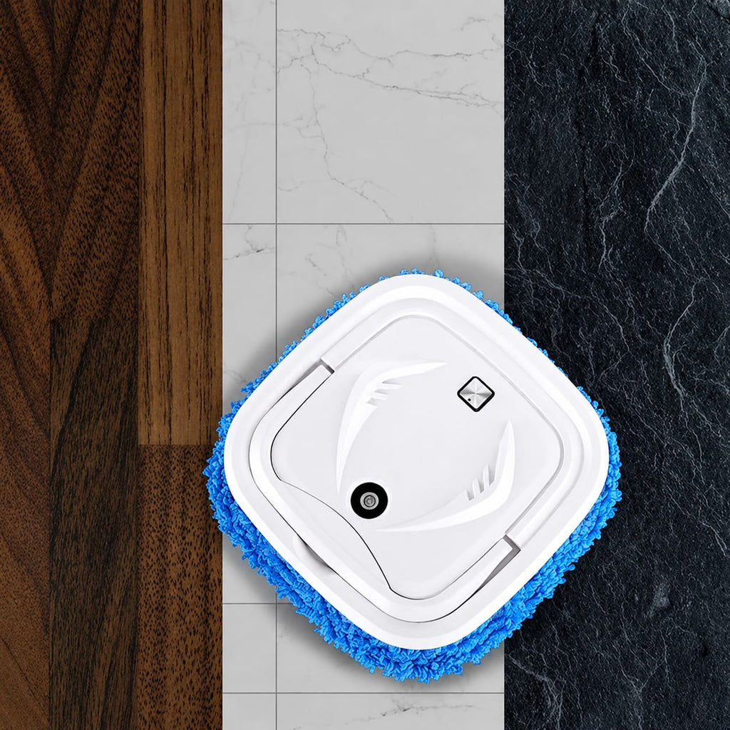 3-in-1 Smart Robot Vacuum Cleaner – Automatic Sweeping & Mopping with Reusable Microfiber Mop Pads for Hardwood, Tile & Marble Floors