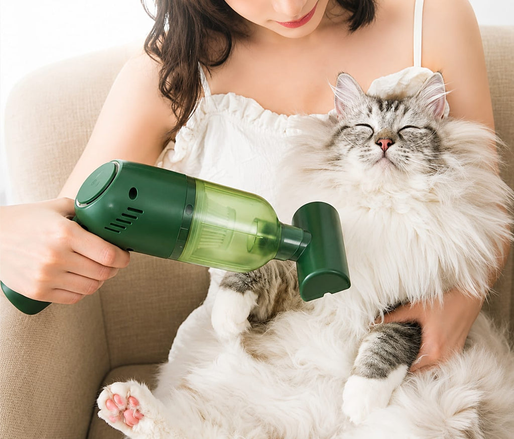 Portable Cordless Pet Hair Vacuum Cleaner – Powerful Handheld Fur Remover for Cats, Dogs, Sofa, Bed & Car