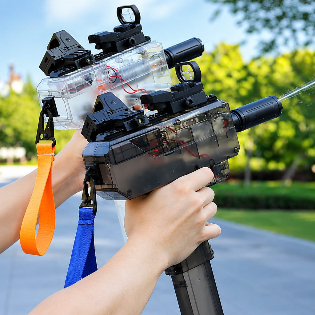 USB Rechargeable Automatic Electric Water Gun – High Power Long Range Water Blaster Toy for Kids & Adults | Outdoor Summer Fun