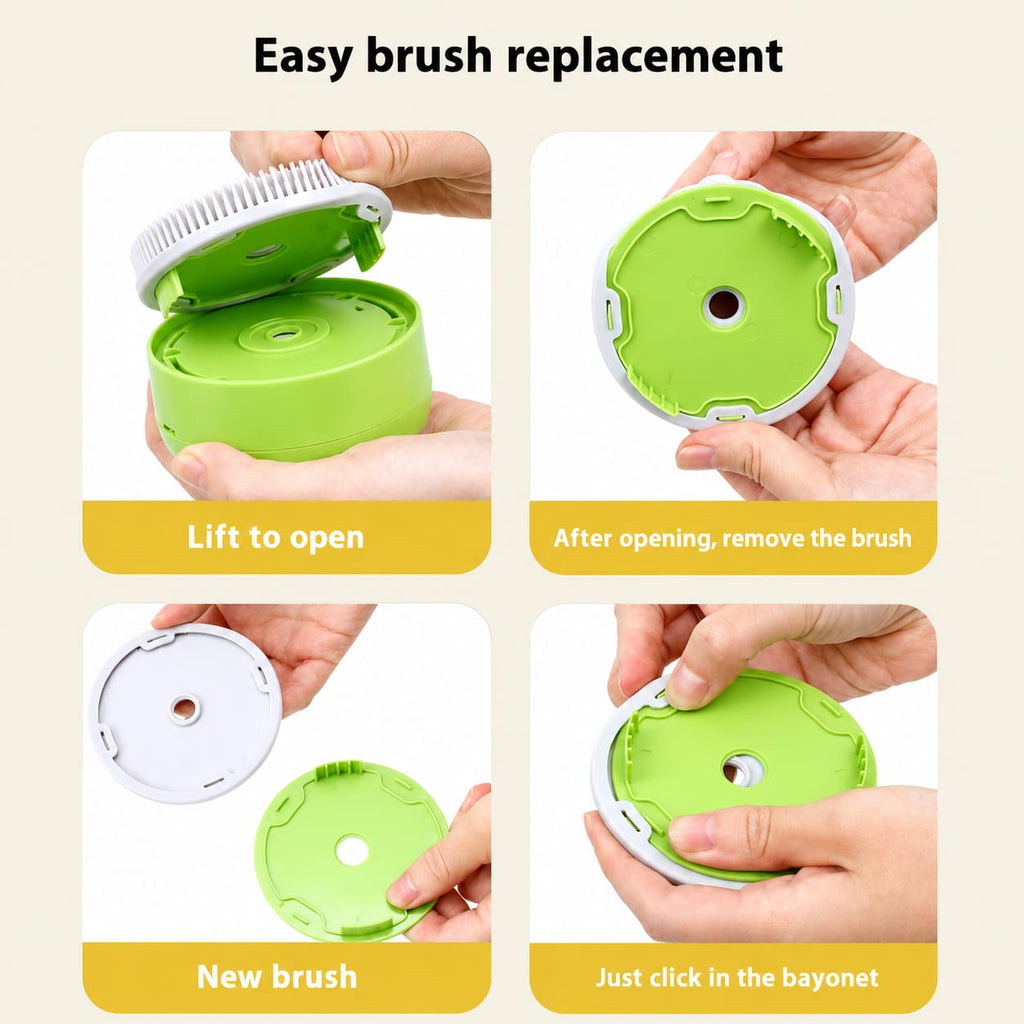 2-in-1 Electric Pet Spray Massage Brush | Steam Grooming & Deshedding Comb for Cats & Dogs | USB Rechargeable