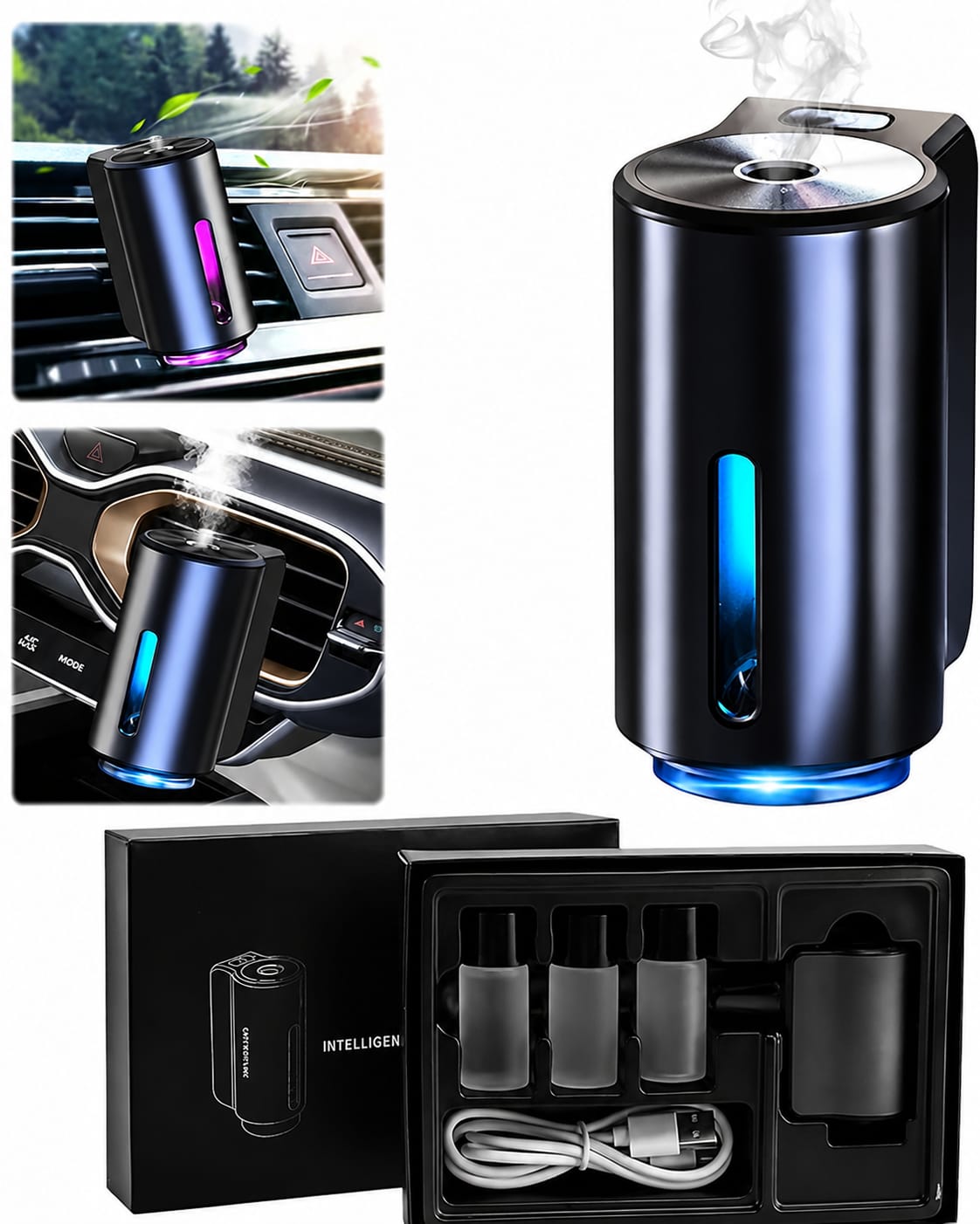 𝗦𝗺𝗮𝗿𝘁 𝗖𝗮𝗿 𝗔𝗿𝗼𝗺𝗮 𝗗𝗶𝗳𝗳𝘂𝘀𝗲𝗿 – 𝗥𝗲𝗰𝗵𝗮𝗿𝗴𝗲𝗮𝗯𝗹𝗲 𝗔𝗶𝗿 𝗙𝗿𝗲𝘀𝗵𝗲𝗻𝗲𝗿 & 𝗘𝘀𝘀𝗲𝗻𝘁𝗶𝗮𝗹 𝗢𝗶𝗹 𝗙𝗿𝗮𝗴𝗿𝗮𝗻𝗰𝗲 𝗗𝗶𝗳𝗳𝘂𝘀𝗲𝗿 𝘄𝗶𝘁𝗵 𝗔𝗱𝗷𝘂𝘀𝘁𝗮𝗯𝗹𝗲 𝗦𝗰𝗲𝗻𝘁 𝗠𝗼𝗱𝗲𝘀, 𝗟𝗘𝗗 𝗟𝗶𝗴𝗵𝘁 & 𝗧𝘆𝗽𝗲-𝗖 𝗖𝗵𝗮𝗿𝗴𝗶𝗻𝗴